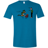 T-Shirts Antique Sapphire / S Heroes At Work Men's Semi-Fitted Softstyle