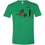 T-Shirts Heather Irish Green / S Heroes At Work Men's Semi-Fitted Softstyle