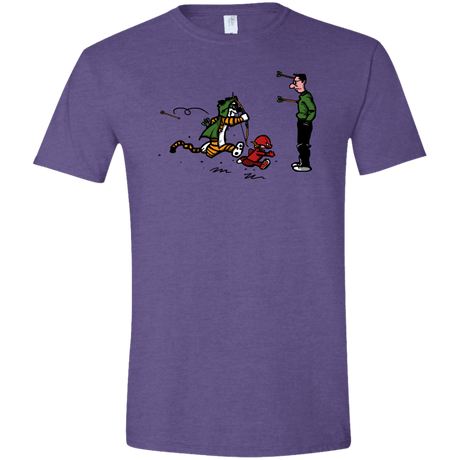 T-Shirts Heather Purple / S Heroes At Work Men's Semi-Fitted Softstyle