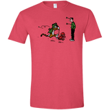 T-Shirts Heather Red / S Heroes At Work Men's Semi-Fitted Softstyle