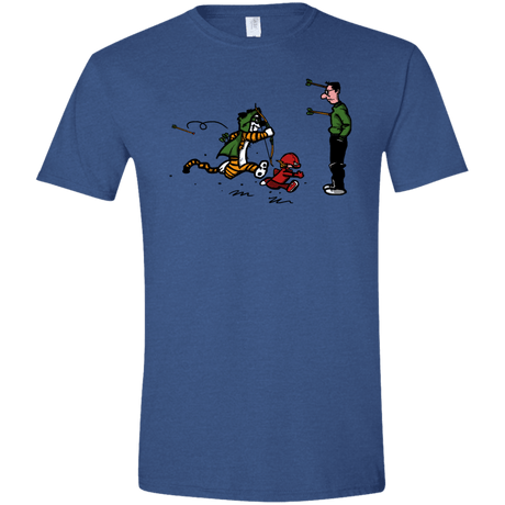 T-Shirts Heather Royal / X-Small Heroes At Work Men's Semi-Fitted Softstyle