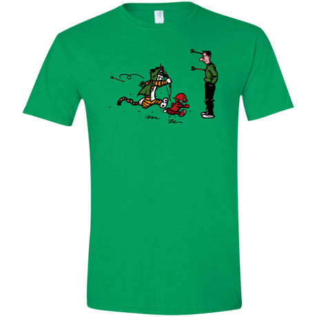 T-Shirts Irish Green / S Heroes At Work Men's Semi-Fitted Softstyle