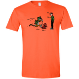 T-Shirts Orange / S Heroes At Work Men's Semi-Fitted Softstyle