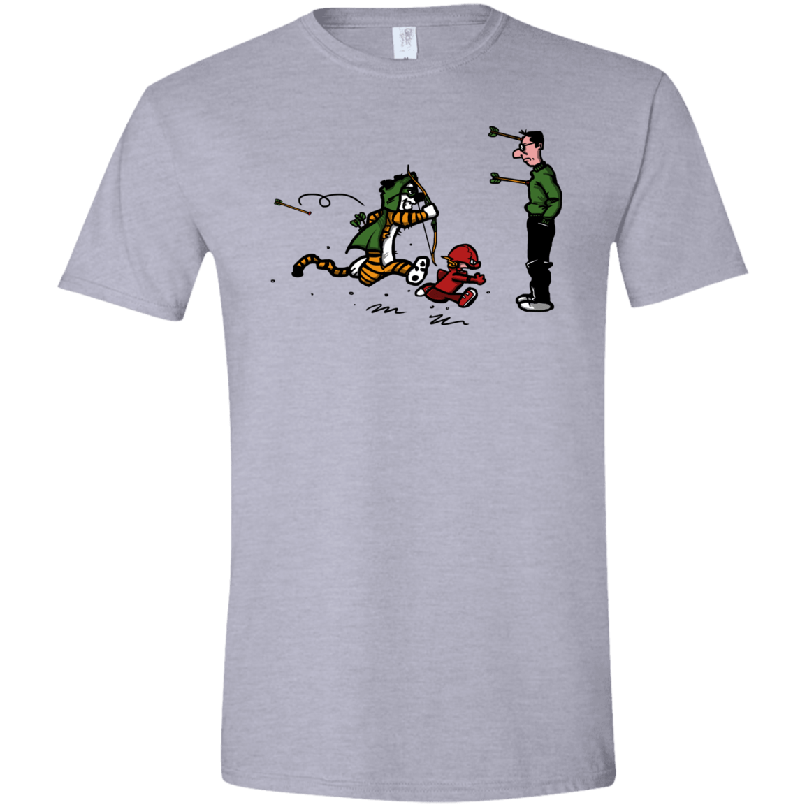 T-Shirts Sport Grey / X-Small Heroes At Work Men's Semi-Fitted Softstyle