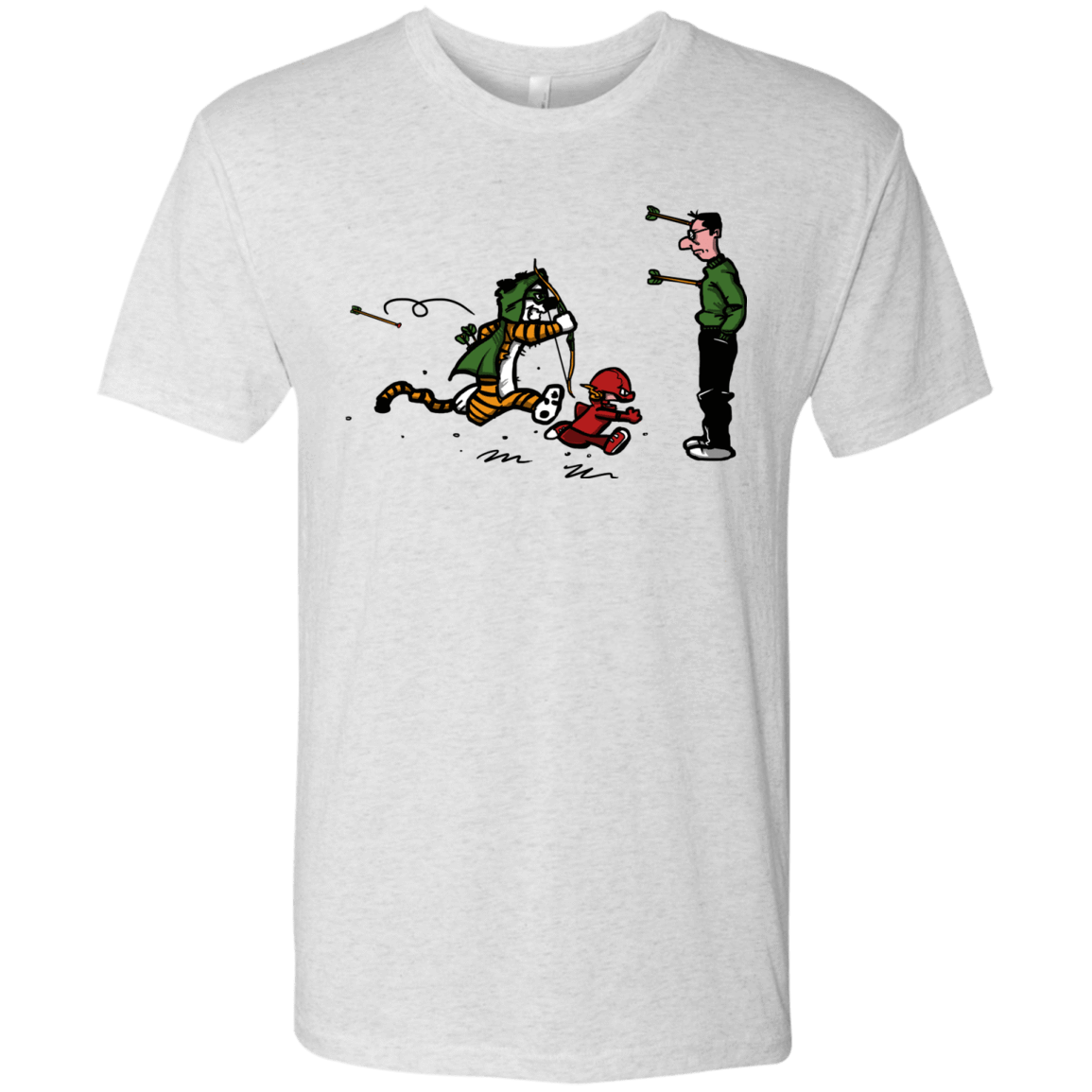 T-Shirts Heather White / S Heroes At Work Men's Triblend T-Shirt
