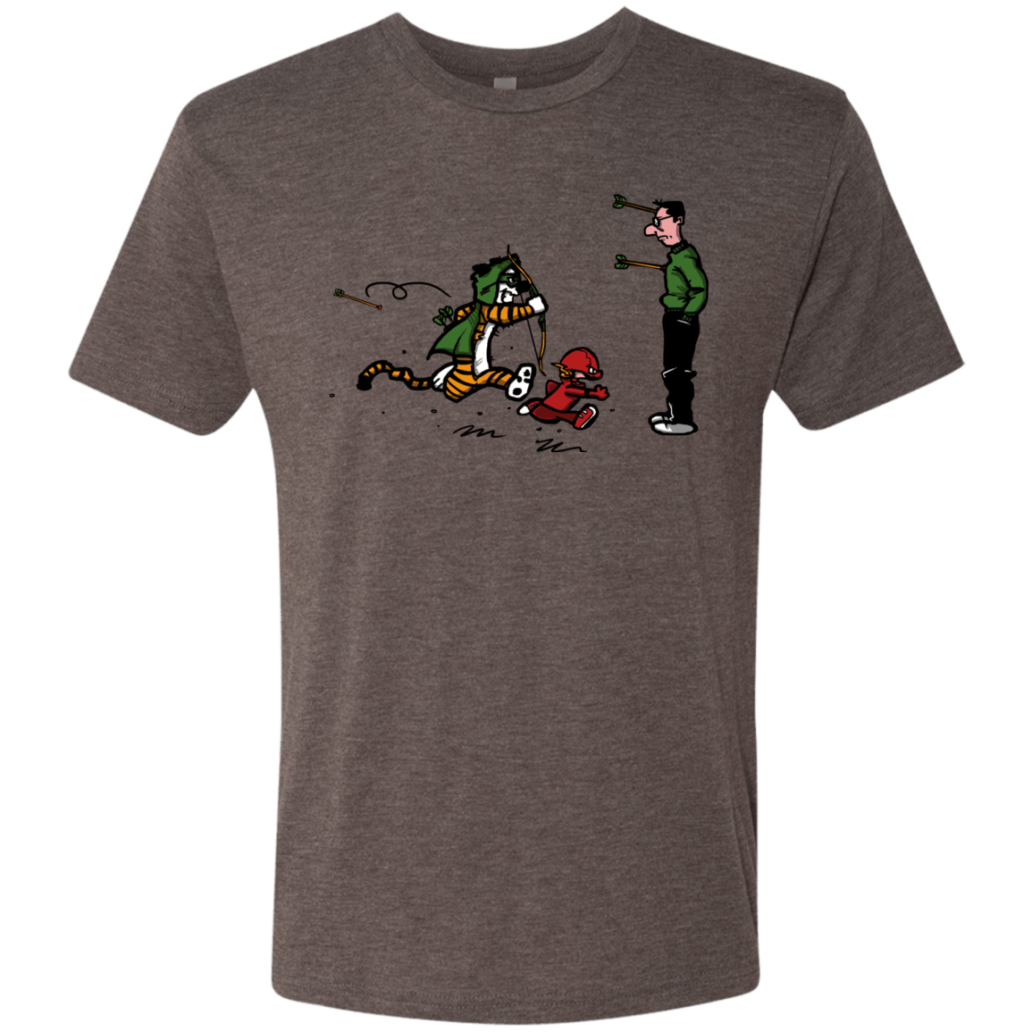 T-Shirts Macchiato / S Heroes At Work Men's Triblend T-Shirt