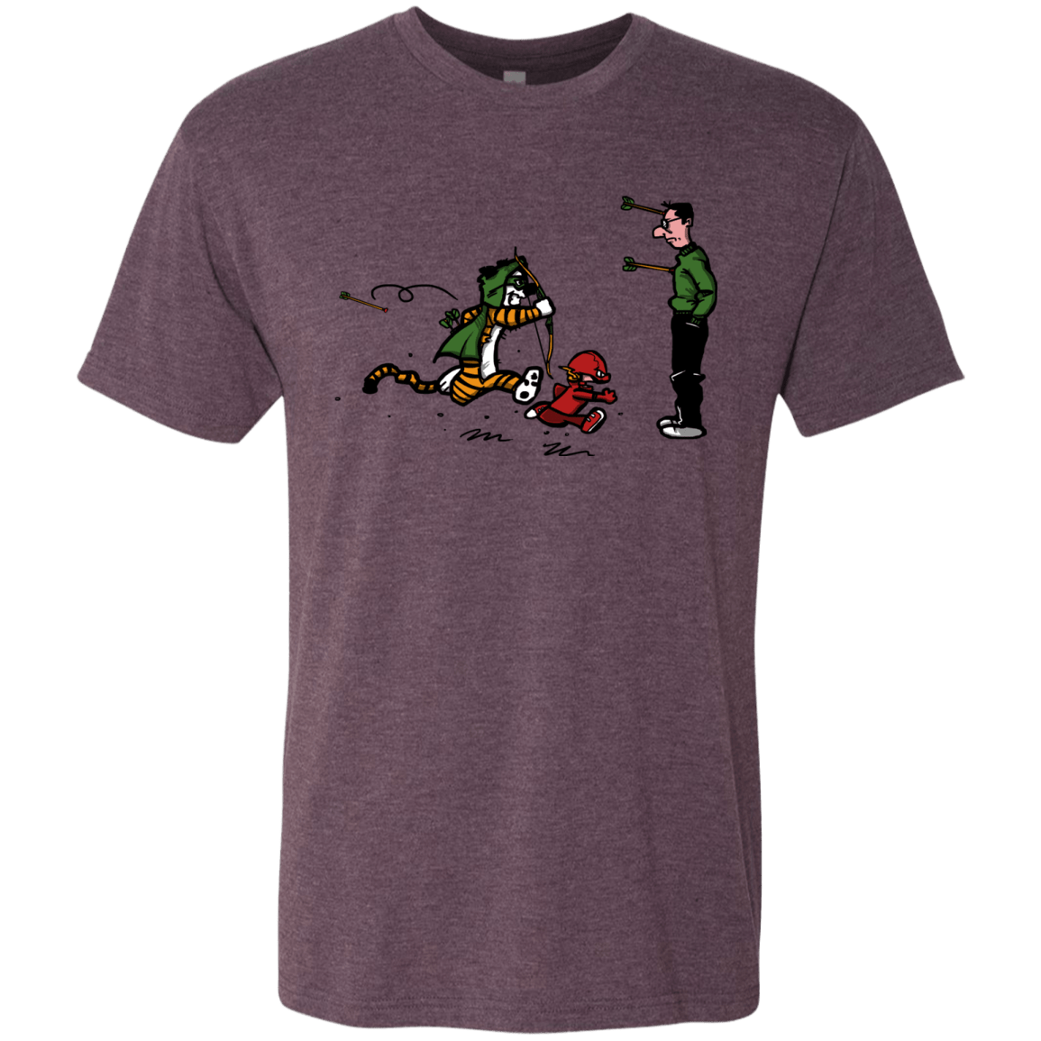 T-Shirts Vintage Purple / S Heroes At Work Men's Triblend T-Shirt