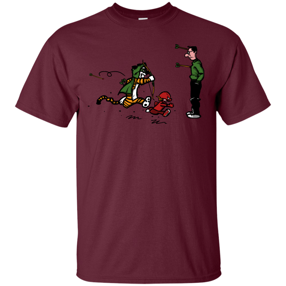 T-Shirts Maroon / S Heroes At Work T-Shirt