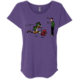 T-Shirts Purple Rush / X-Small Heroes At Work Triblend Dolman Sleeve