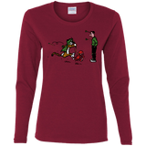 T-Shirts Cardinal / S Heroes At Work Women's Long Sleeve T-Shirt