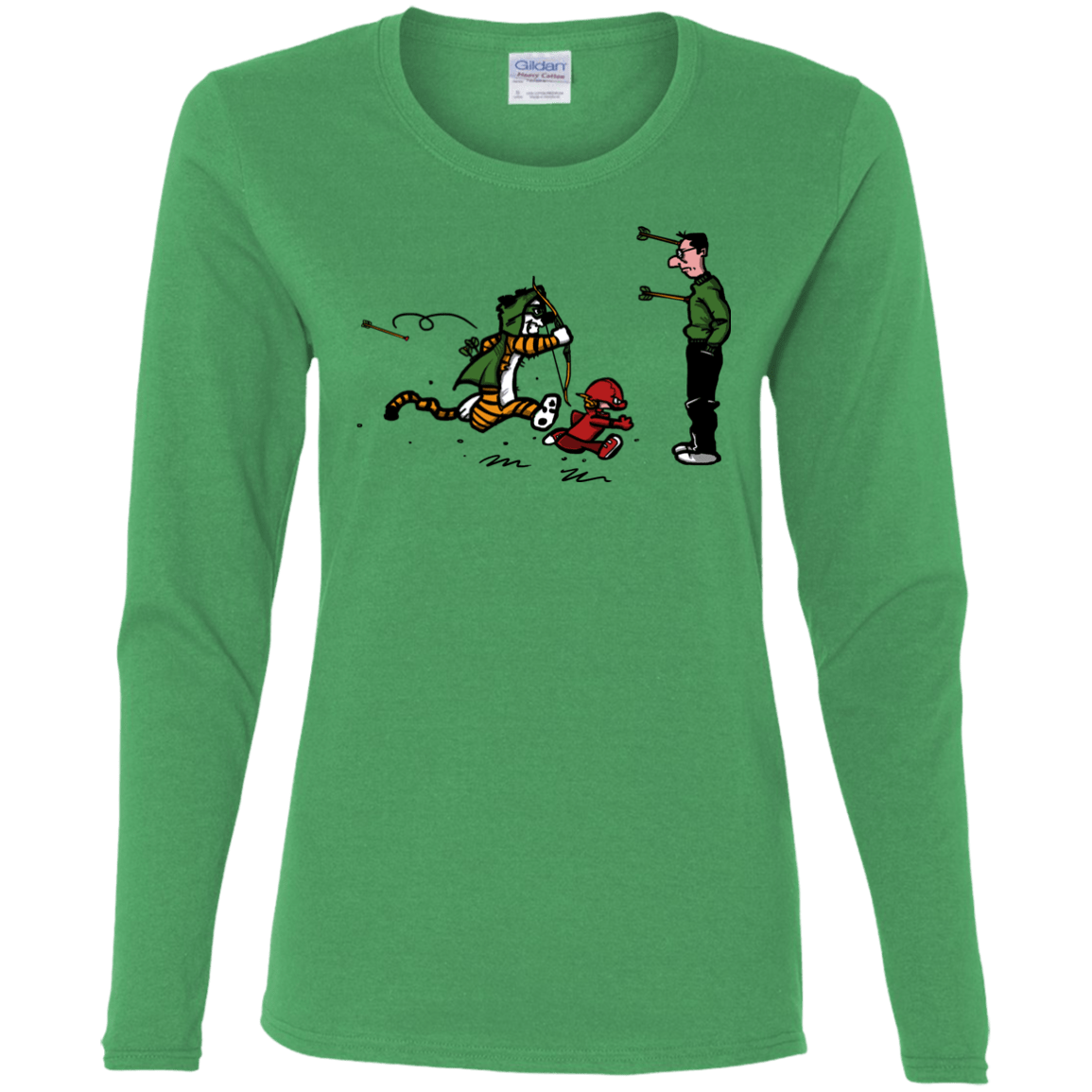 T-Shirts Irish Green / S Heroes At Work Women's Long Sleeve T-Shirt