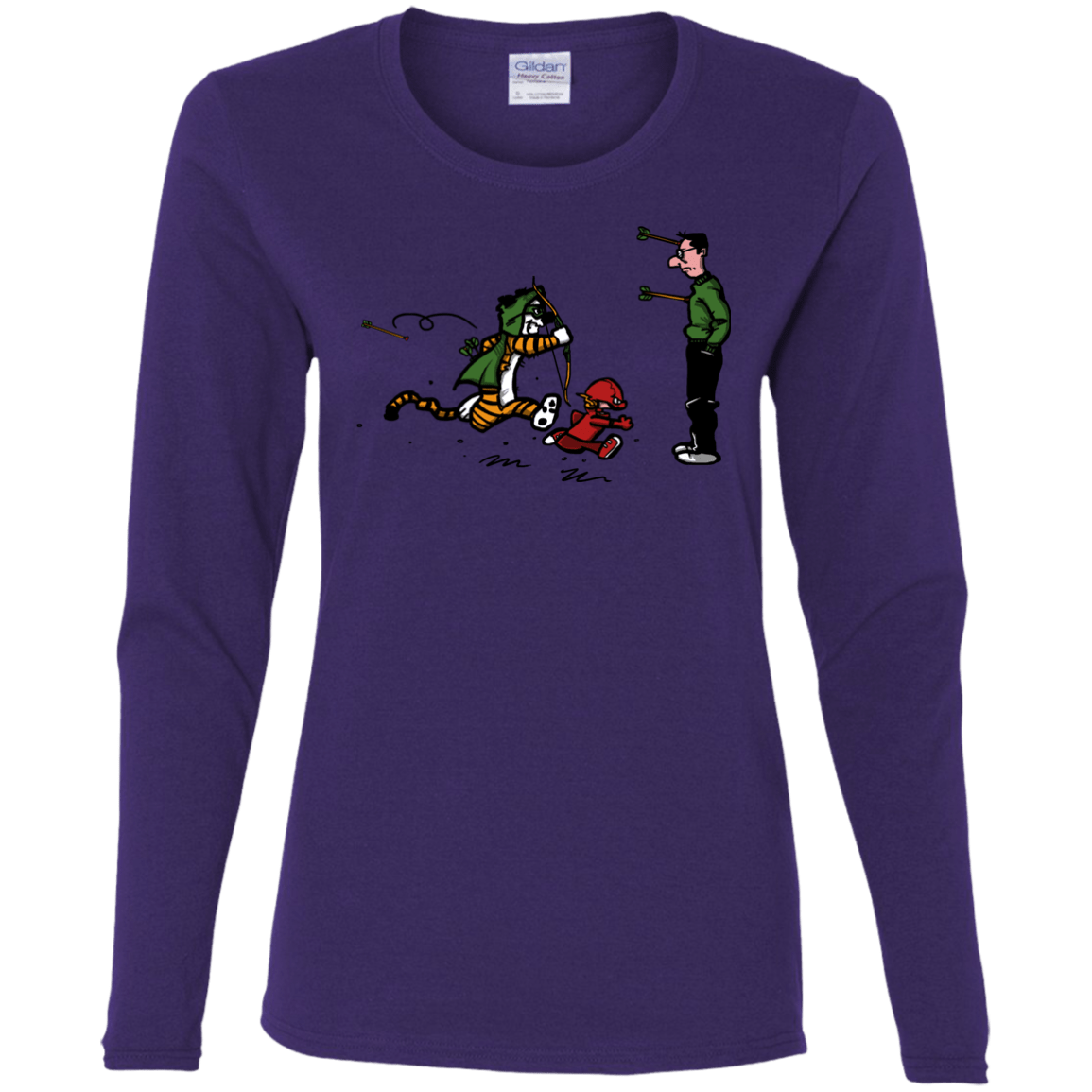T-Shirts Purple / S Heroes At Work Women's Long Sleeve T-Shirt