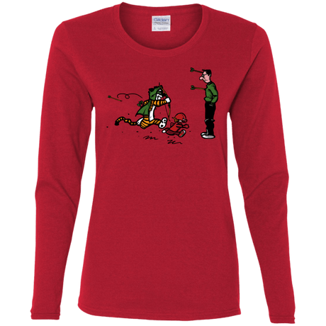 T-Shirts Red / S Heroes At Work Women's Long Sleeve T-Shirt