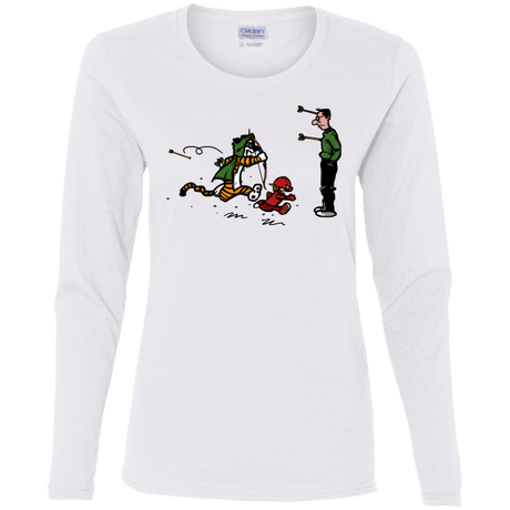 T-Shirts White / S Heroes At Work Women's Long Sleeve T-Shirt