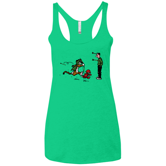 T-Shirts Envy / X-Small Heroes At Work Women's Triblend Racerback Tank