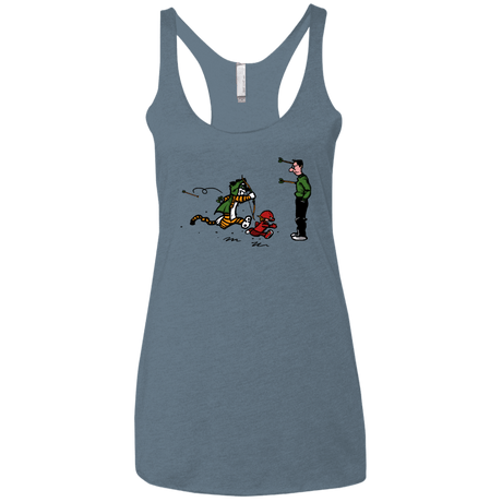 T-Shirts Indigo / X-Small Heroes At Work Women's Triblend Racerback Tank
