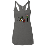T-Shirts Premium Heather / X-Small Heroes At Work Women's Triblend Racerback Tank