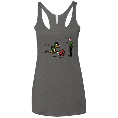 T-Shirts Premium Heather / X-Small Heroes At Work Women's Triblend Racerback Tank