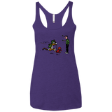 T-Shirts Purple Rush / X-Small Heroes At Work Women's Triblend Racerback Tank