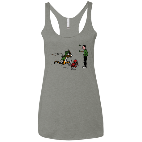 T-Shirts Venetian Grey / X-Small Heroes At Work Women's Triblend Racerback Tank