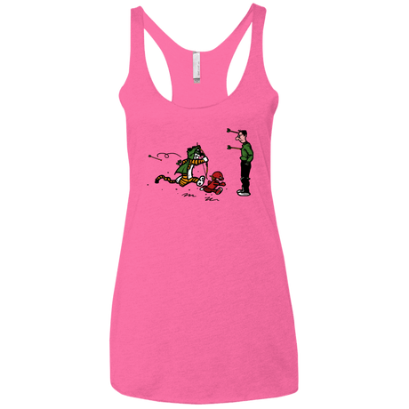 T-Shirts Vintage Pink / X-Small Heroes At Work Women's Triblend Racerback Tank