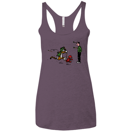 T-Shirts Vintage Purple / X-Small Heroes At Work Women's Triblend Racerback Tank