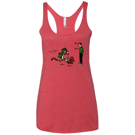 T-Shirts Vintage Red / X-Small Heroes At Work Women's Triblend Racerback Tank