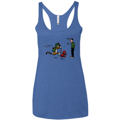 T-Shirts Vintage Royal / X-Small Heroes At Work Women's Triblend Racerback Tank