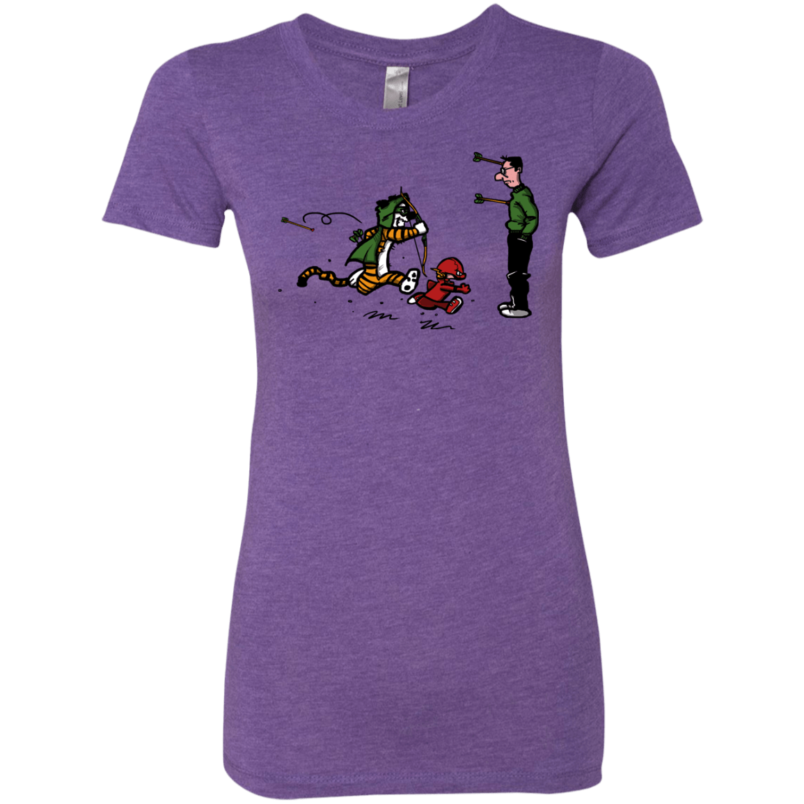 T-Shirts Purple Rush / S Heroes At Work Women's Triblend T-Shirt