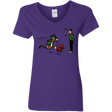 T-Shirts Purple / S Heroes At Work Women's V-Neck T-Shirt