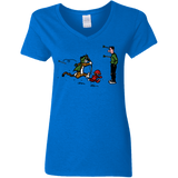 T-Shirts Royal / S Heroes At Work Women's V-Neck T-Shirt