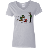 T-Shirts Sport Grey / S Heroes At Work Women's V-Neck T-Shirt