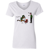T-Shirts White / S Heroes At Work Women's V-Neck T-Shirt