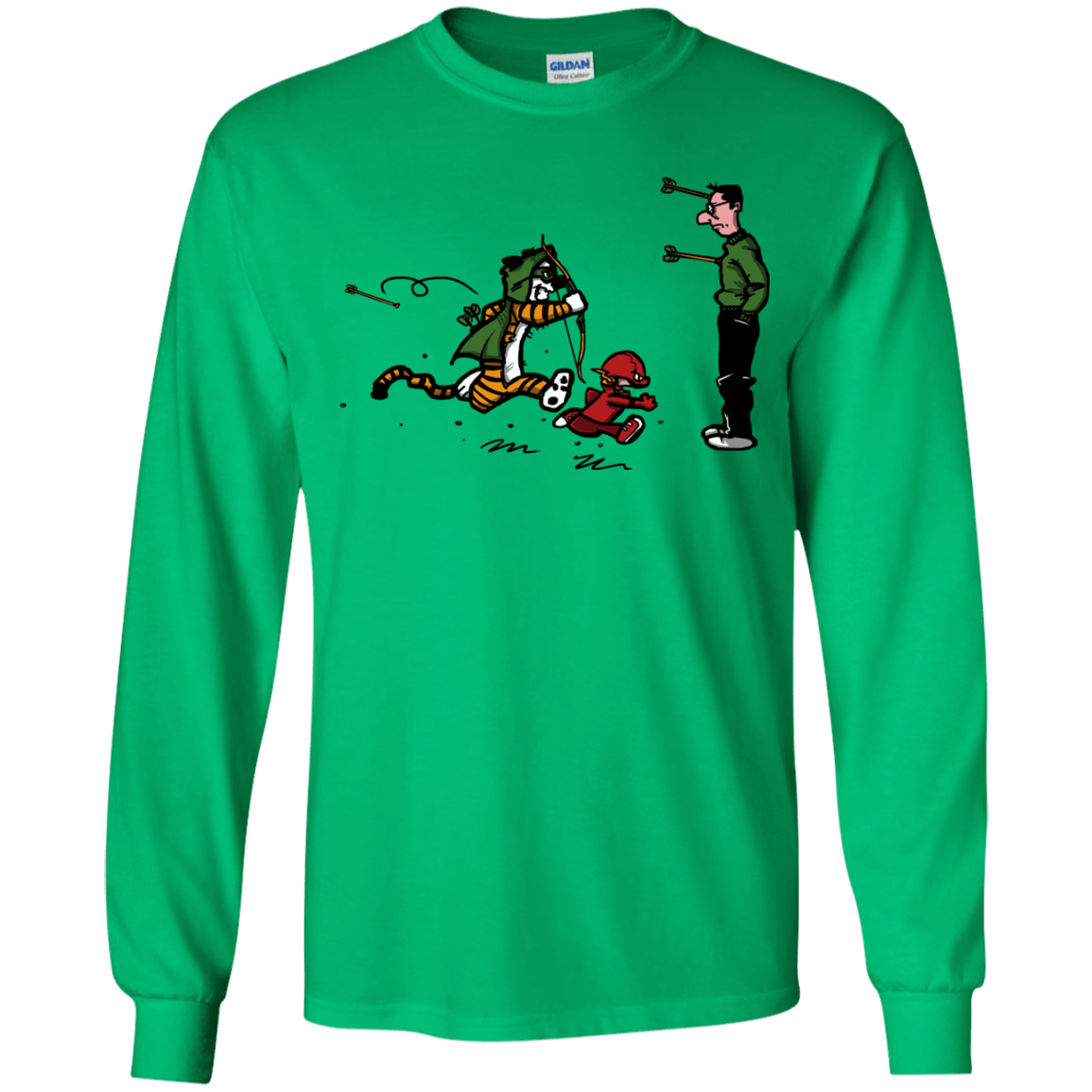T-Shirts Irish Green / YS Heroes At Work Youth Long Sleeve T-Shirt