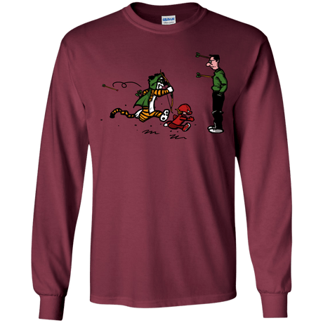 T-Shirts Maroon / YS Heroes At Work Youth Long Sleeve T-Shirt