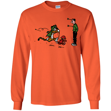 T-Shirts Orange / YS Heroes At Work Youth Long Sleeve T-Shirt