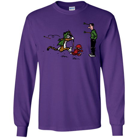 T-Shirts Purple / YS Heroes At Work Youth Long Sleeve T-Shirt