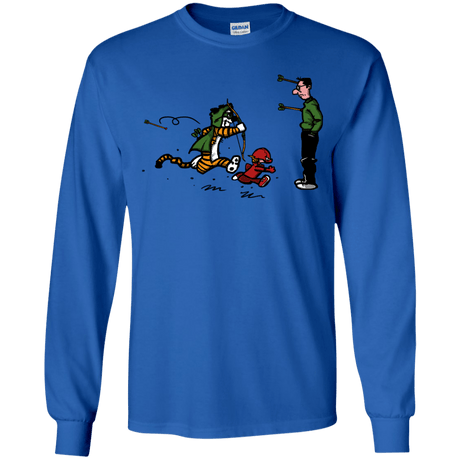 T-Shirts Royal / YS Heroes At Work Youth Long Sleeve T-Shirt
