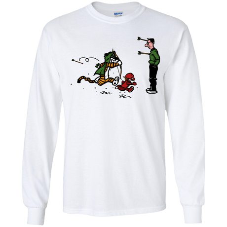 T-Shirts White / YS Heroes At Work Youth Long Sleeve T-Shirt