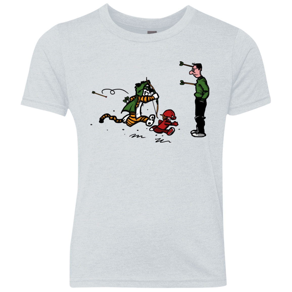 T-Shirts Heather White / YXS Heroes At Work Youth Triblend T-Shirt
