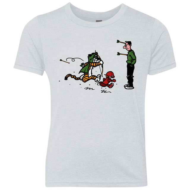 T-Shirts Heather White / YXS Heroes At Work Youth Triblend T-Shirt