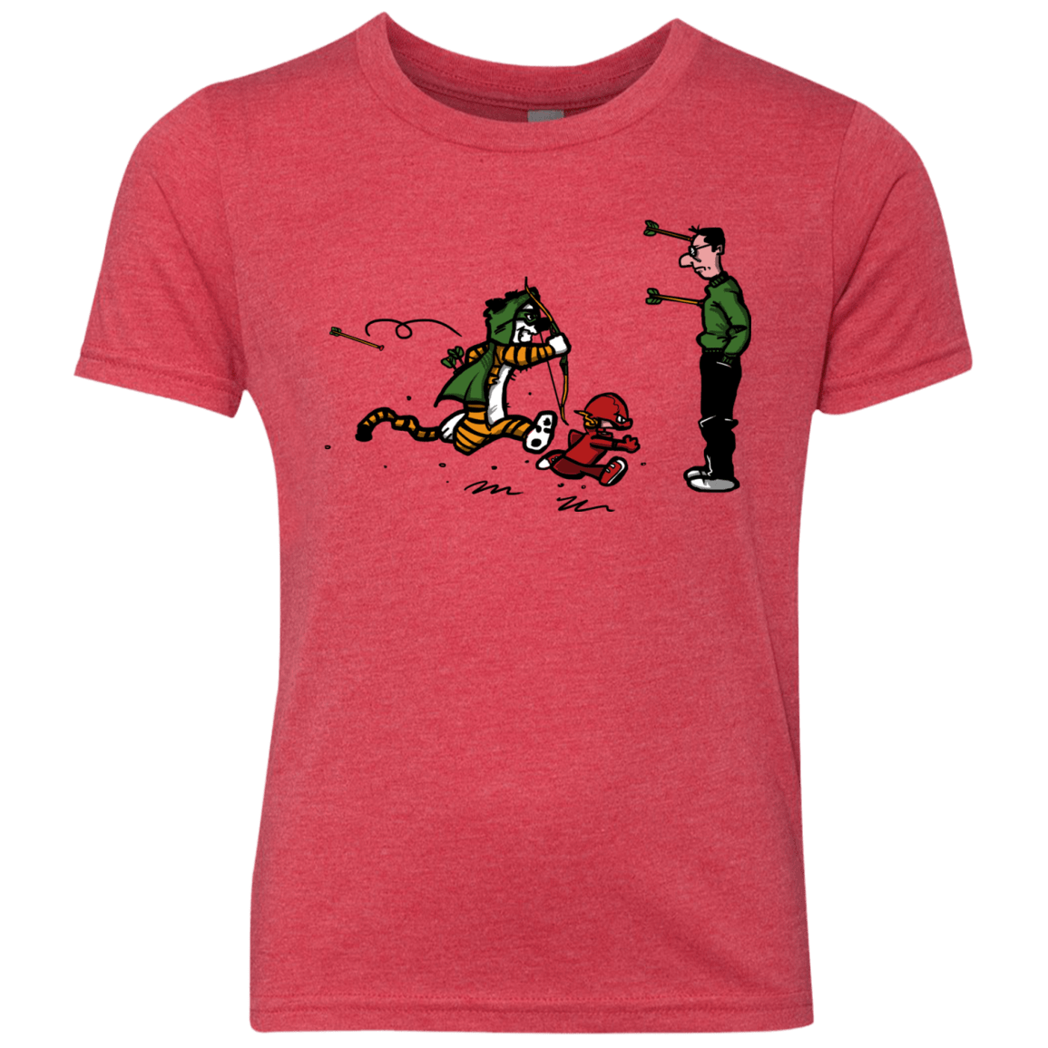 T-Shirts Vintage Red / YXS Heroes At Work Youth Triblend T-Shirt