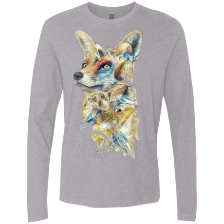T-Shirts Heather Grey / Small Heroes of Lylat Star Fox Men's Premium Long Sleeve
