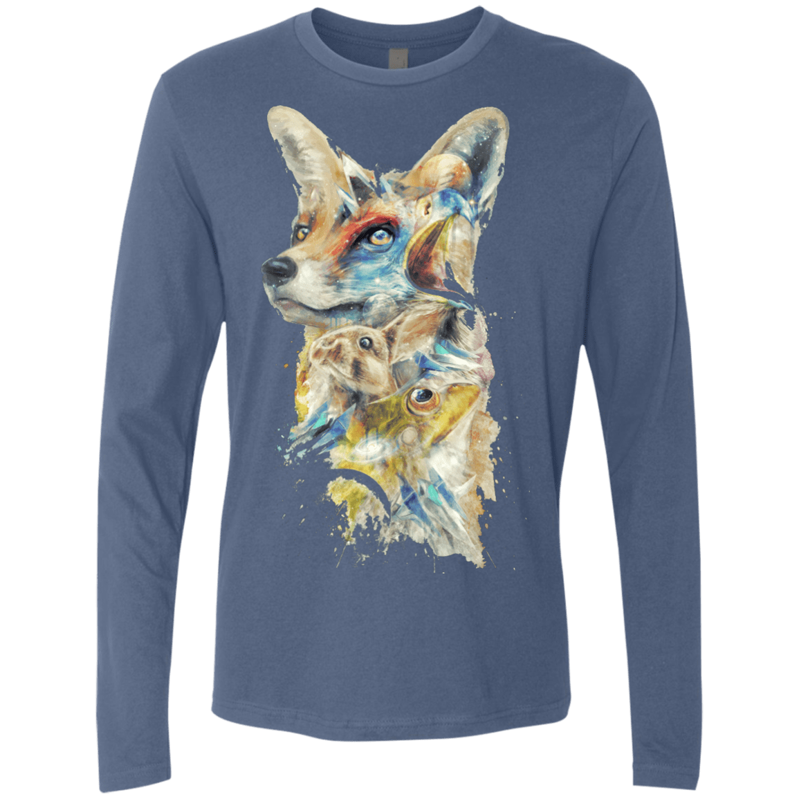 T-Shirts Indigo / Small Heroes of Lylat Star Fox Men's Premium Long Sleeve