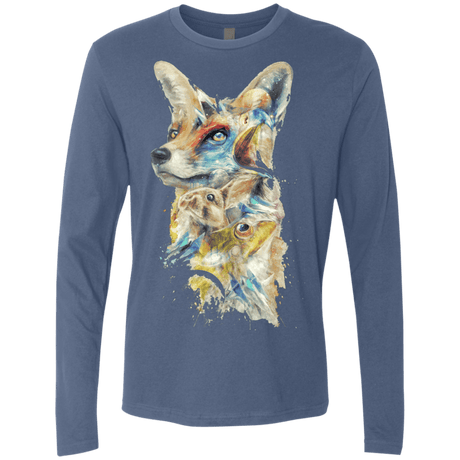 T-Shirts Indigo / Small Heroes of Lylat Star Fox Men's Premium Long Sleeve