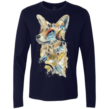 T-Shirts Midnight Navy / Small Heroes of Lylat Star Fox Men's Premium Long Sleeve