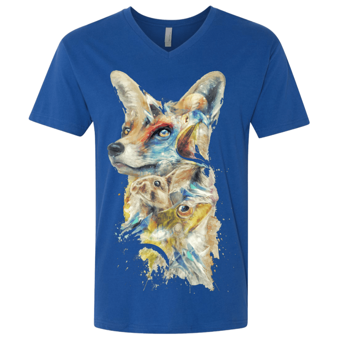 T-Shirts Royal / X-Small Heroes of Lylat Star Fox Men's Premium V-Neck