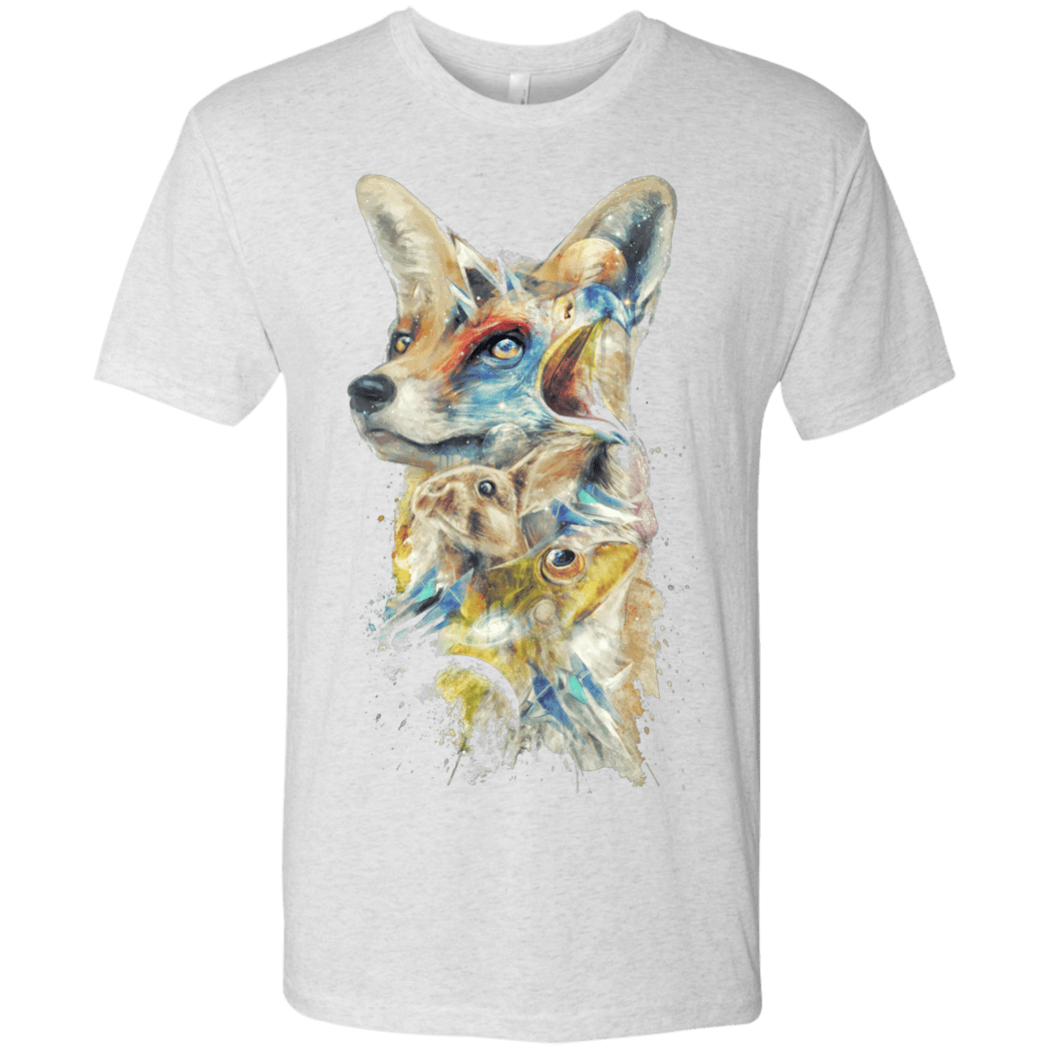 T-Shirts Heather White / Small Heroes of Lylat Star Fox Men's Triblend T-Shirt