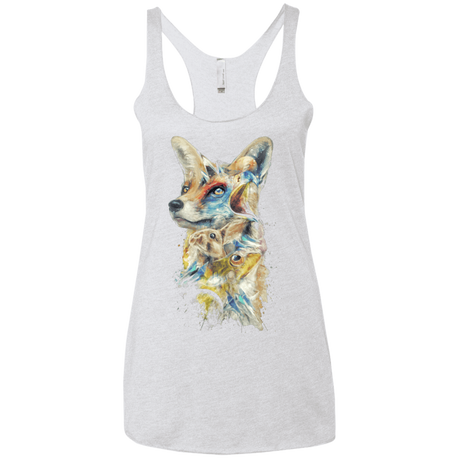 T-Shirts Heather White / X-Small Heroes of Lylat Star Fox Women's Triblend Racerback Tank