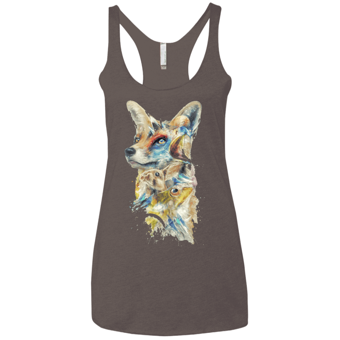T-Shirts Macchiato / X-Small Heroes of Lylat Star Fox Women's Triblend Racerback Tank